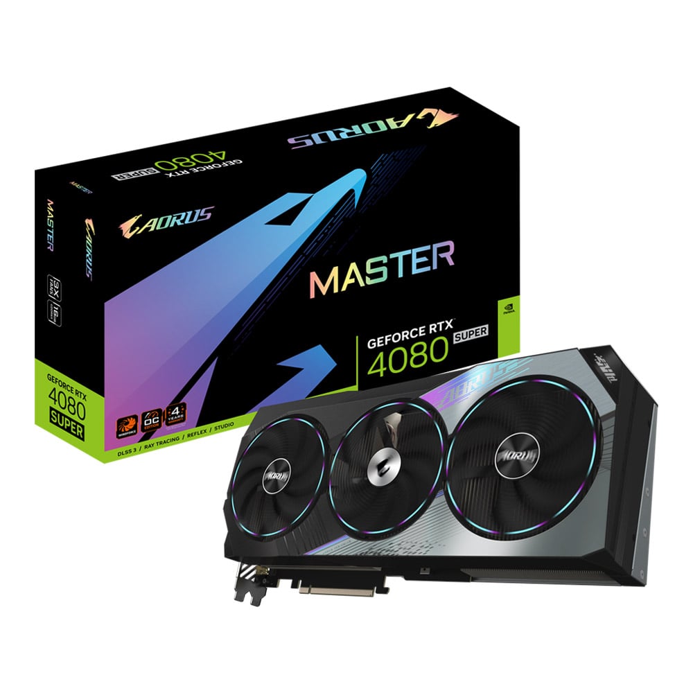 GIGABYTE AORUS GEFORCE RTX 4080 SUPER MASTER 16G - 16GB GDDR6X (GV-N408SAORUS M-16GD)