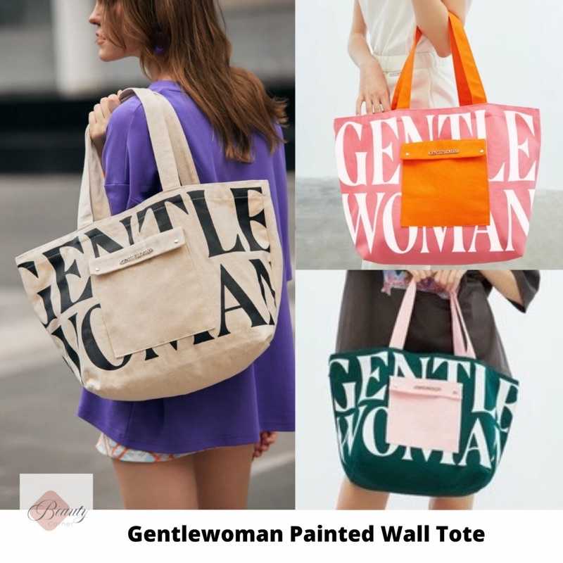✨GENTLEWOMAN Painted Wall Tote รุ่นฮิต มี 3 สี  สินค้าแท้💯จากShop🔥