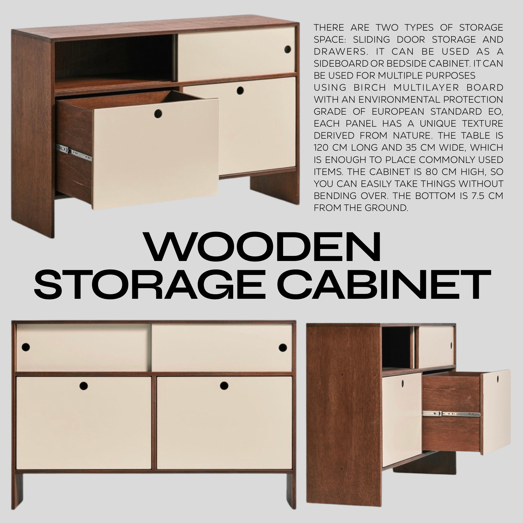 Wooden Storage Cabinet (Pre-order)