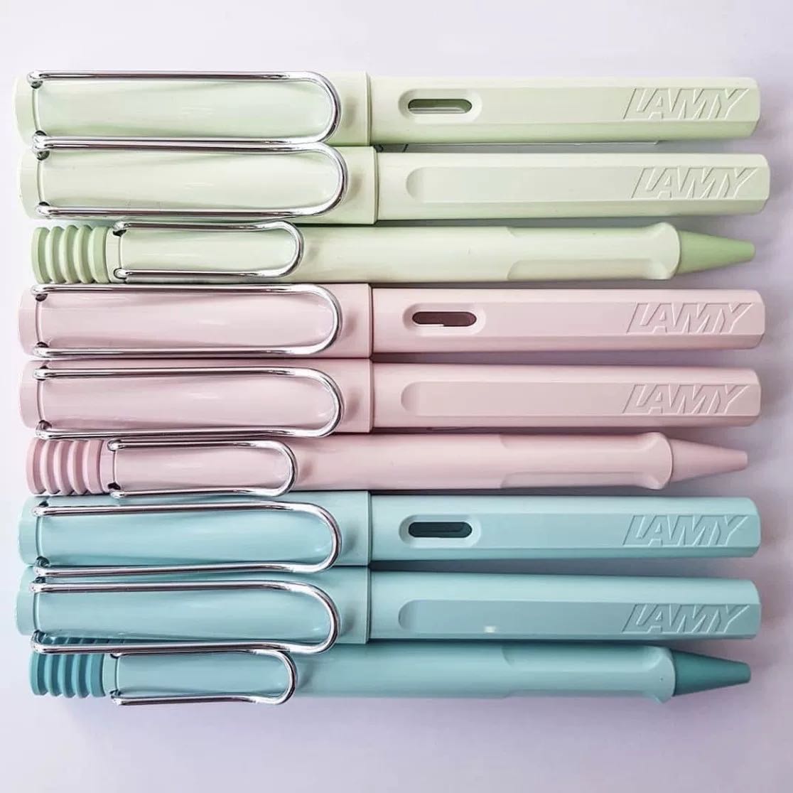 LAMY Safari Pastel Mint, Rose , Magaron 2019