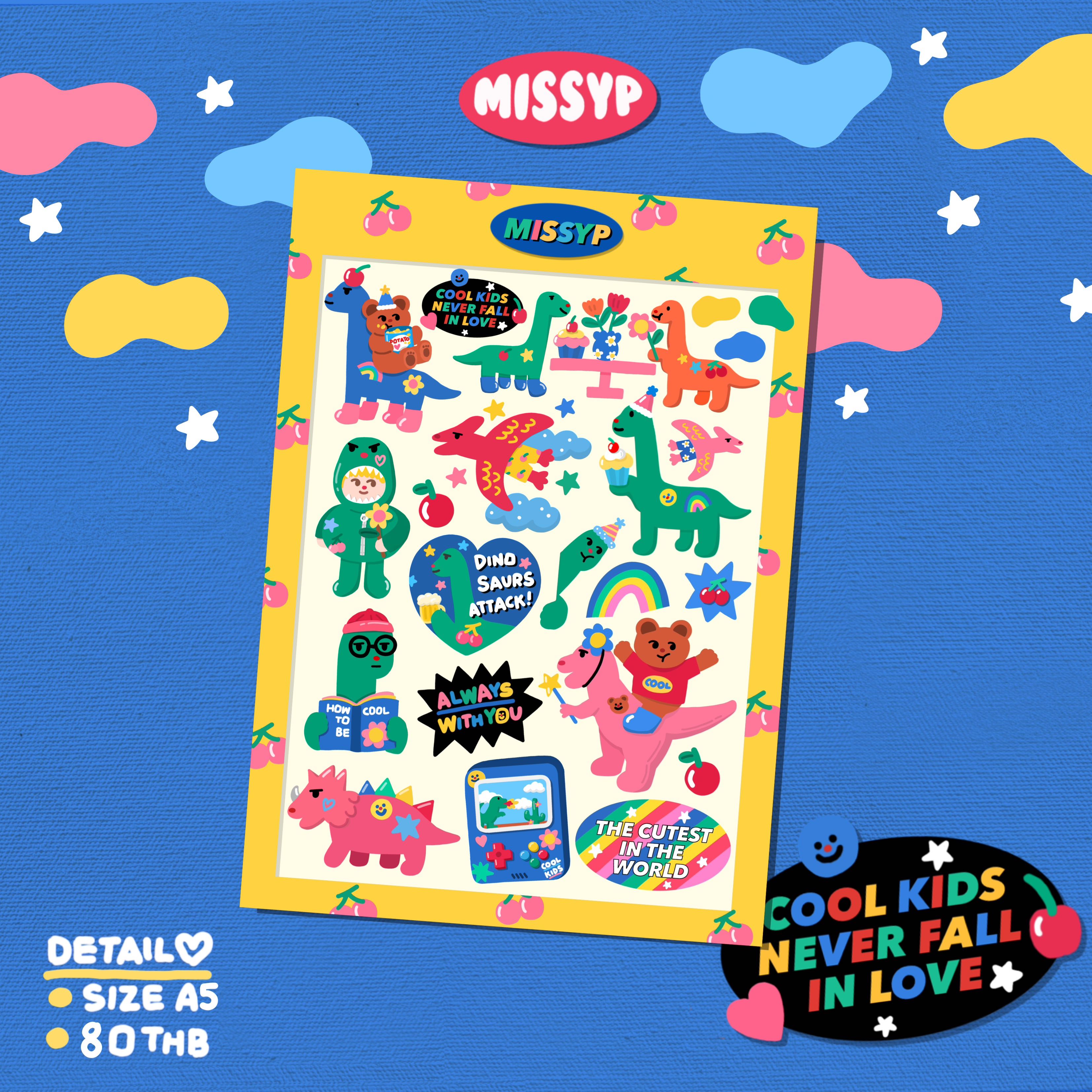 DINOCUTE STICKER