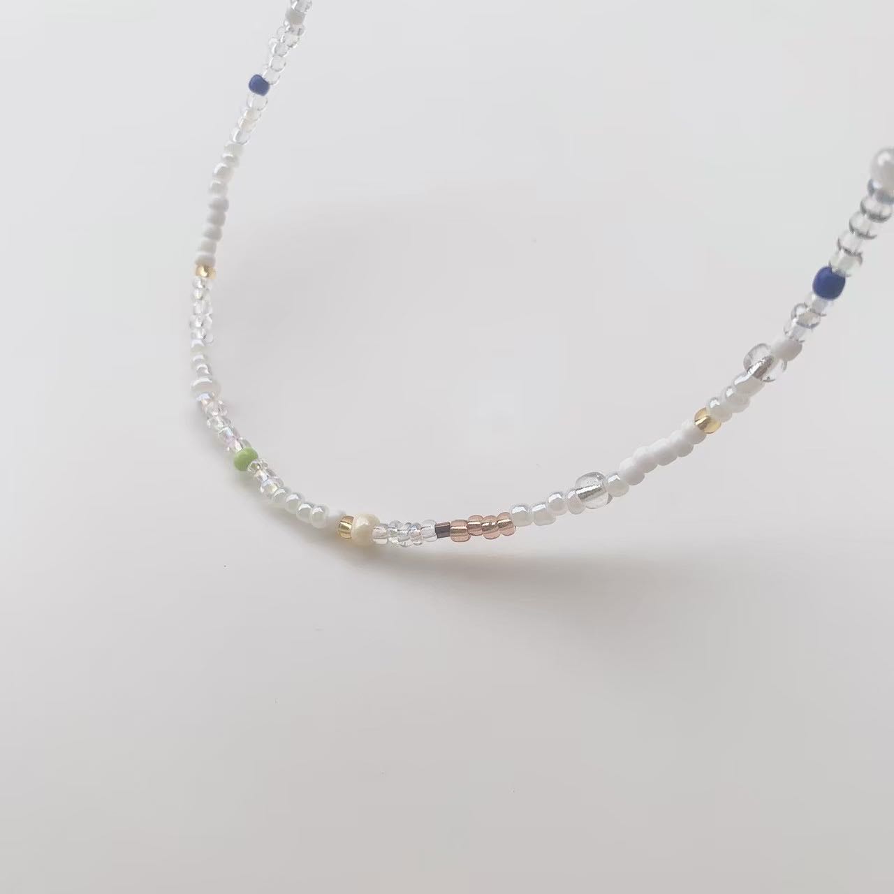 blue crystal necklace 