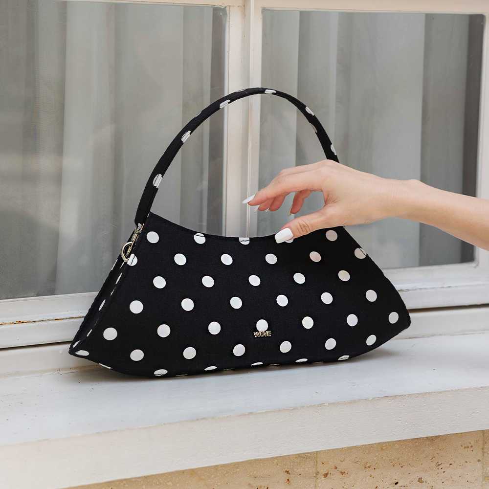 WOVE - Rocking Basic shoulder bag polka dot black