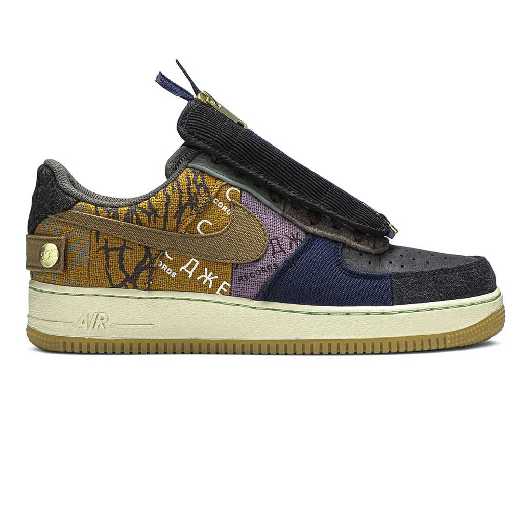 Nike Air Force 1 Low x Travis Scott Cactus Jack Fossil