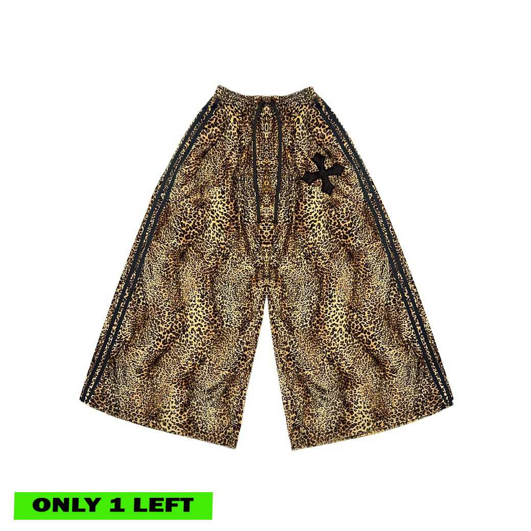 RILEY PANTS - GOLD LEOPARD