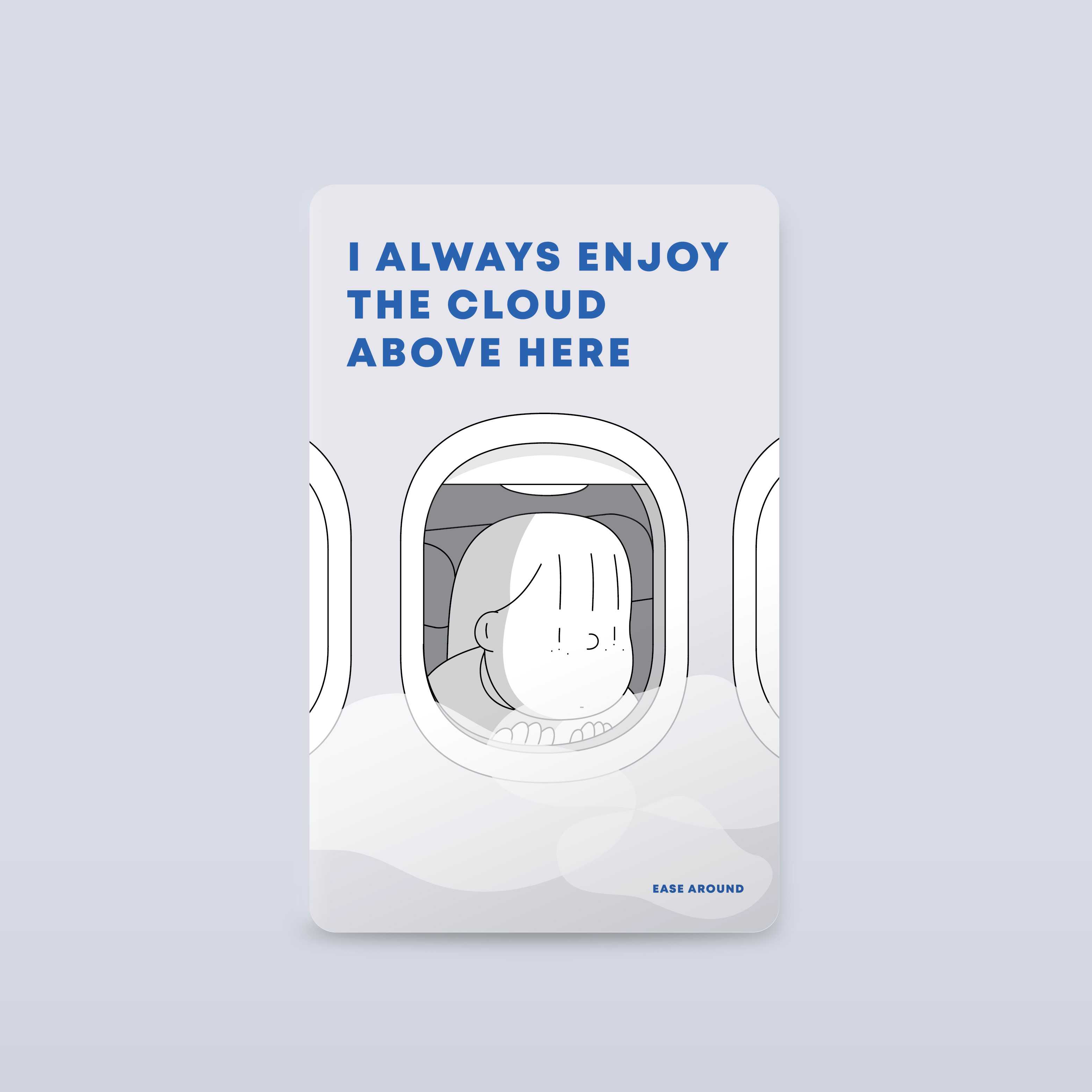 CARD STICKER - I ALWAYS ENJOY THE CLOUD