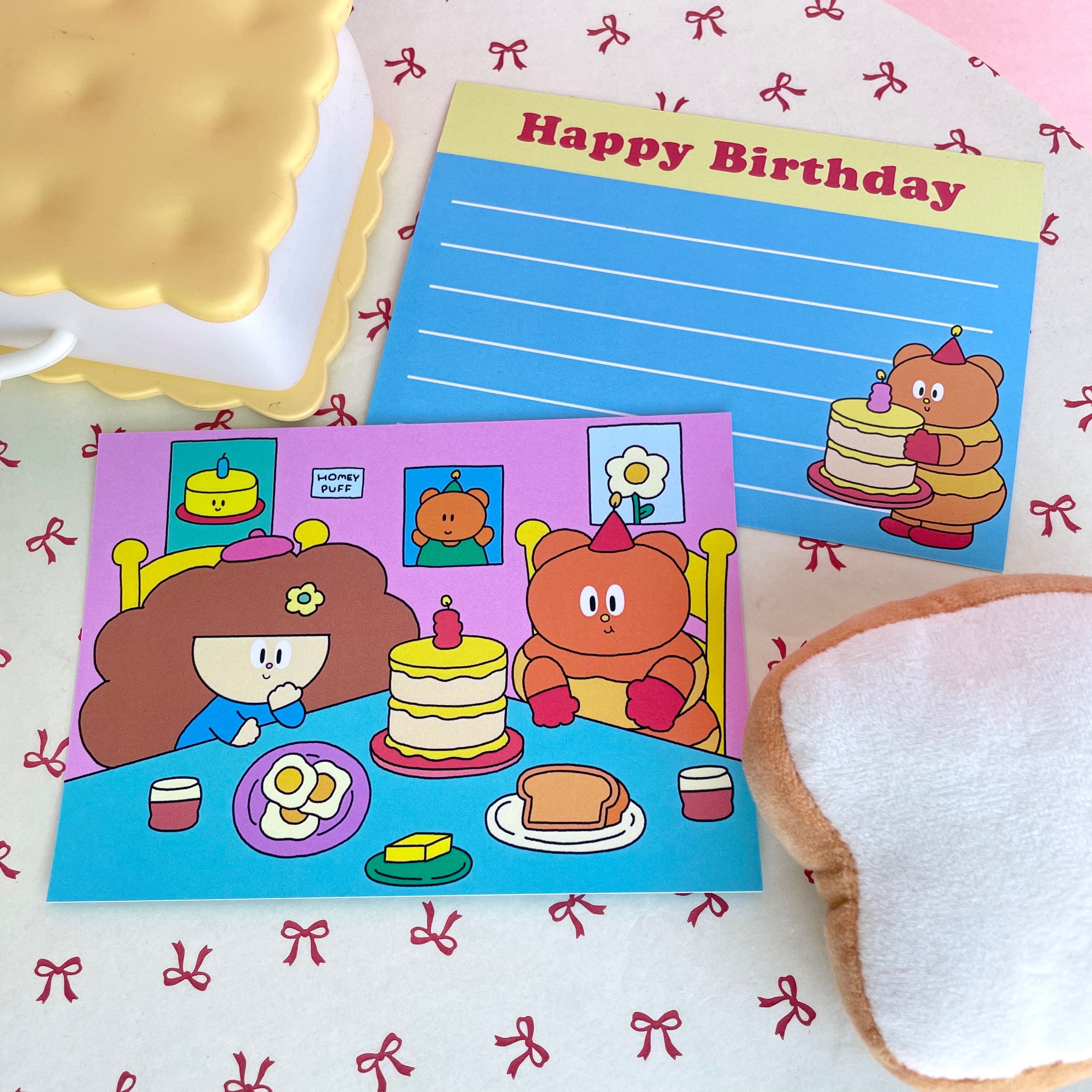 Postcard A6 โปสการ์ดแต่งห้อง Homeypuff