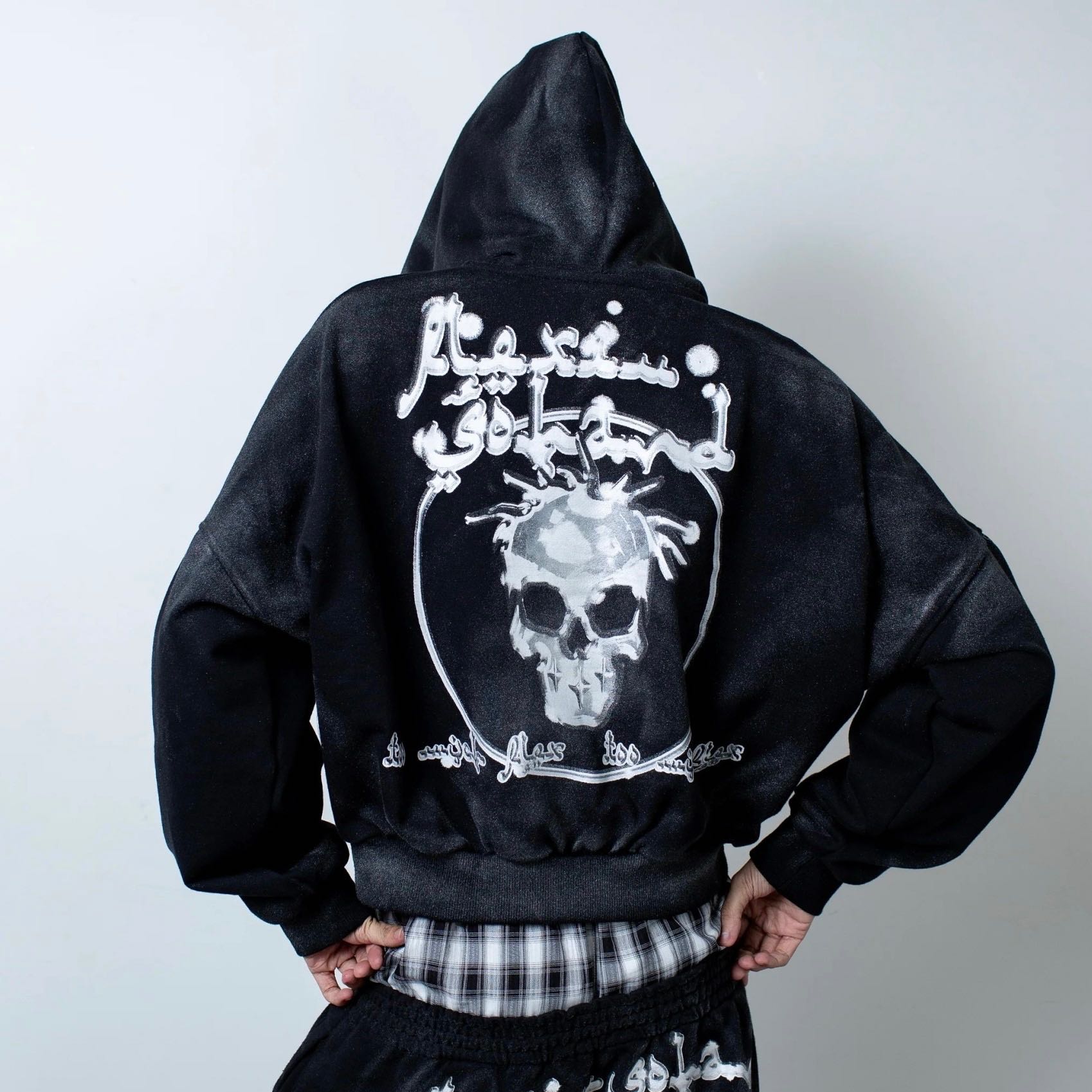 CH2 - MAFIA SKULL ZIP UP HOODIE
