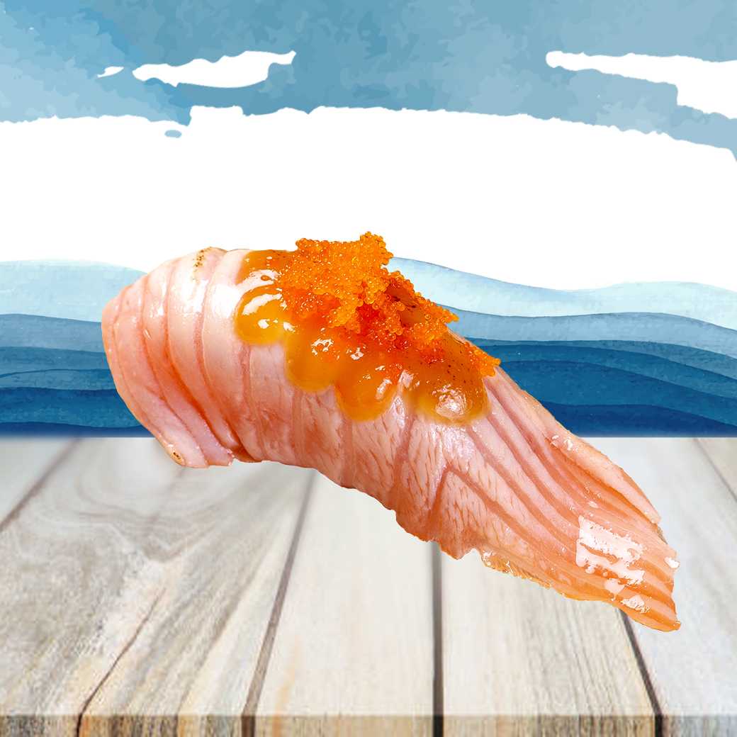 Salmon Aburi Saikyo Nigiri	ข้าวปั้นหน้า ปลาแซลมอน ไซเกียว