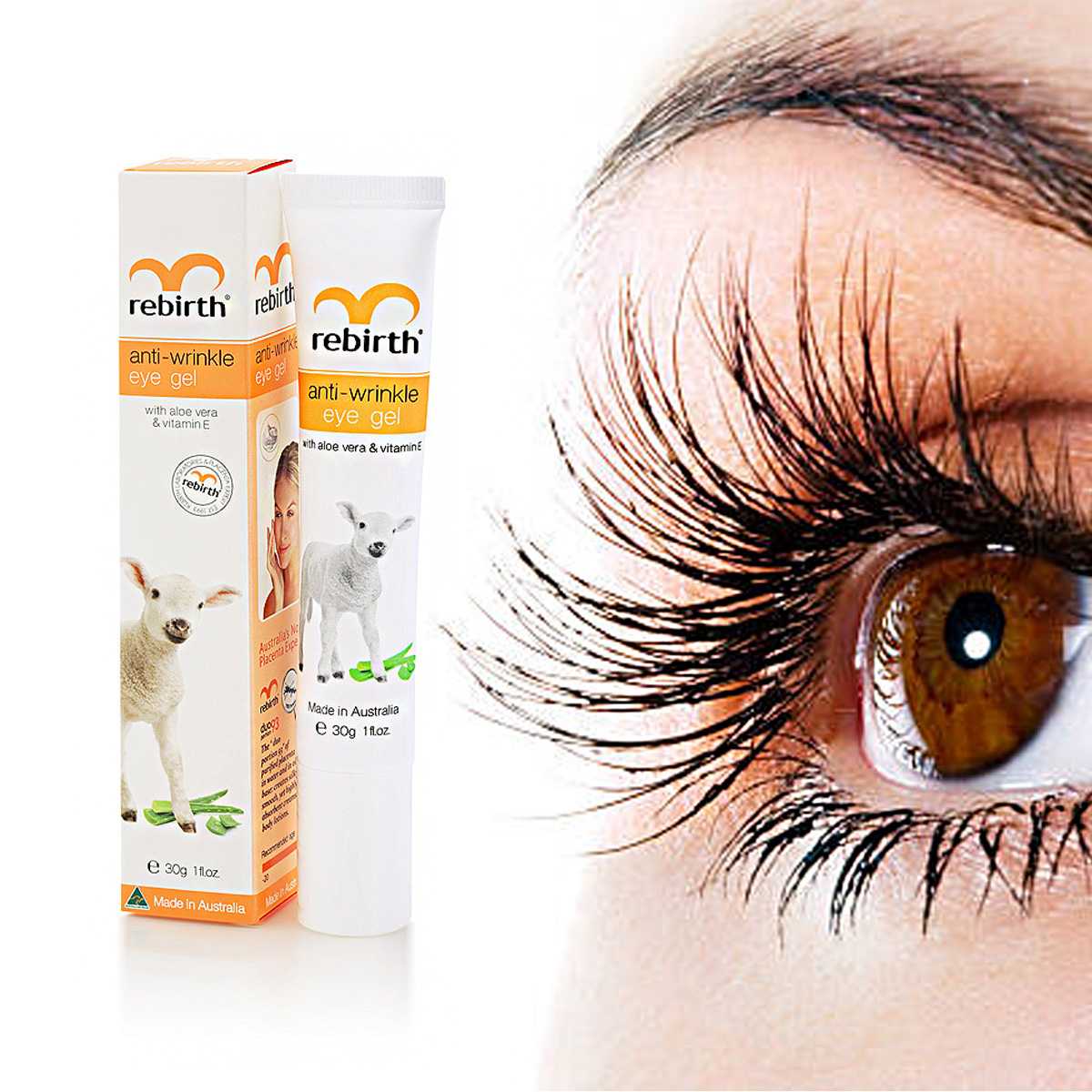 Rebirth Anti-Wrinkle Eye Gel with Vitamin E 30g.