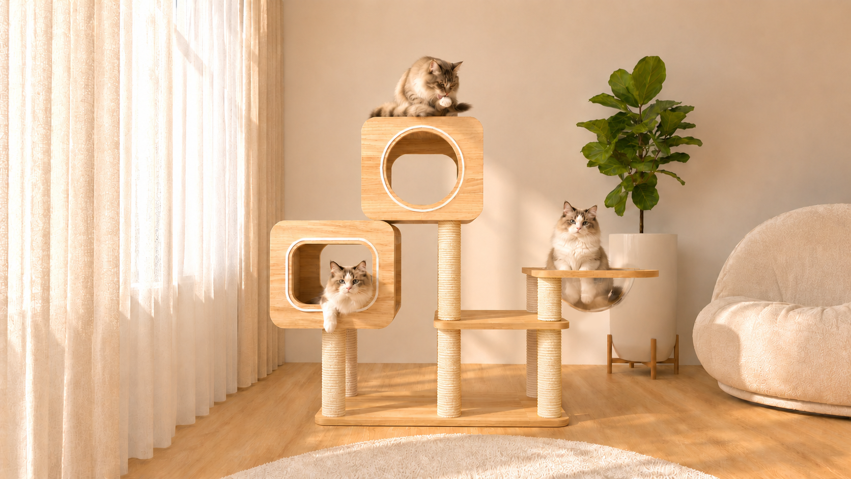 คอนโดแมว | Catcondo-29 l Size 35x80x97.6 cm.