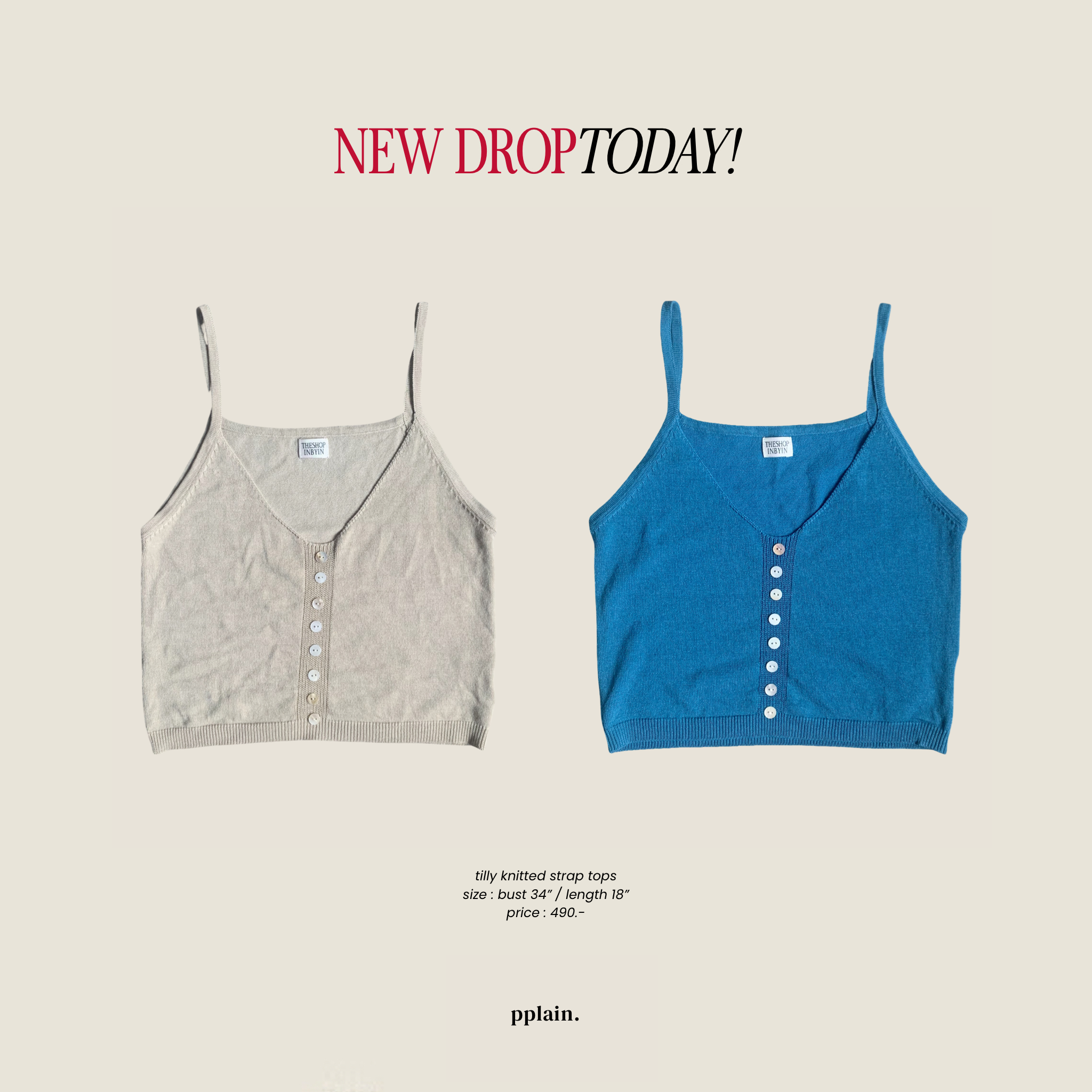 Tilly knitted strap tops
