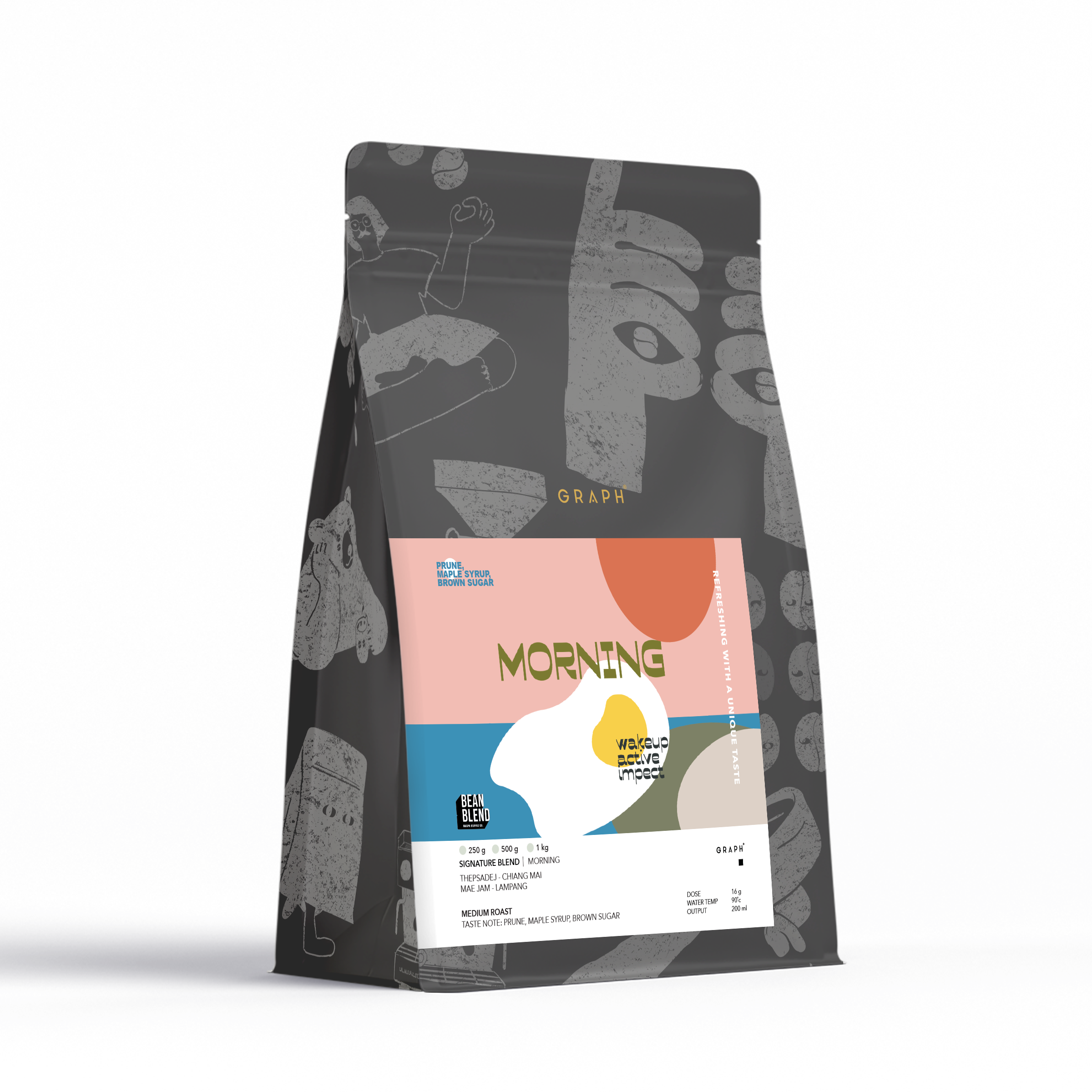GRAPH | เมล็ดกาแฟ SIGNATURE BLEND - GOOD DAY SET - MORNING