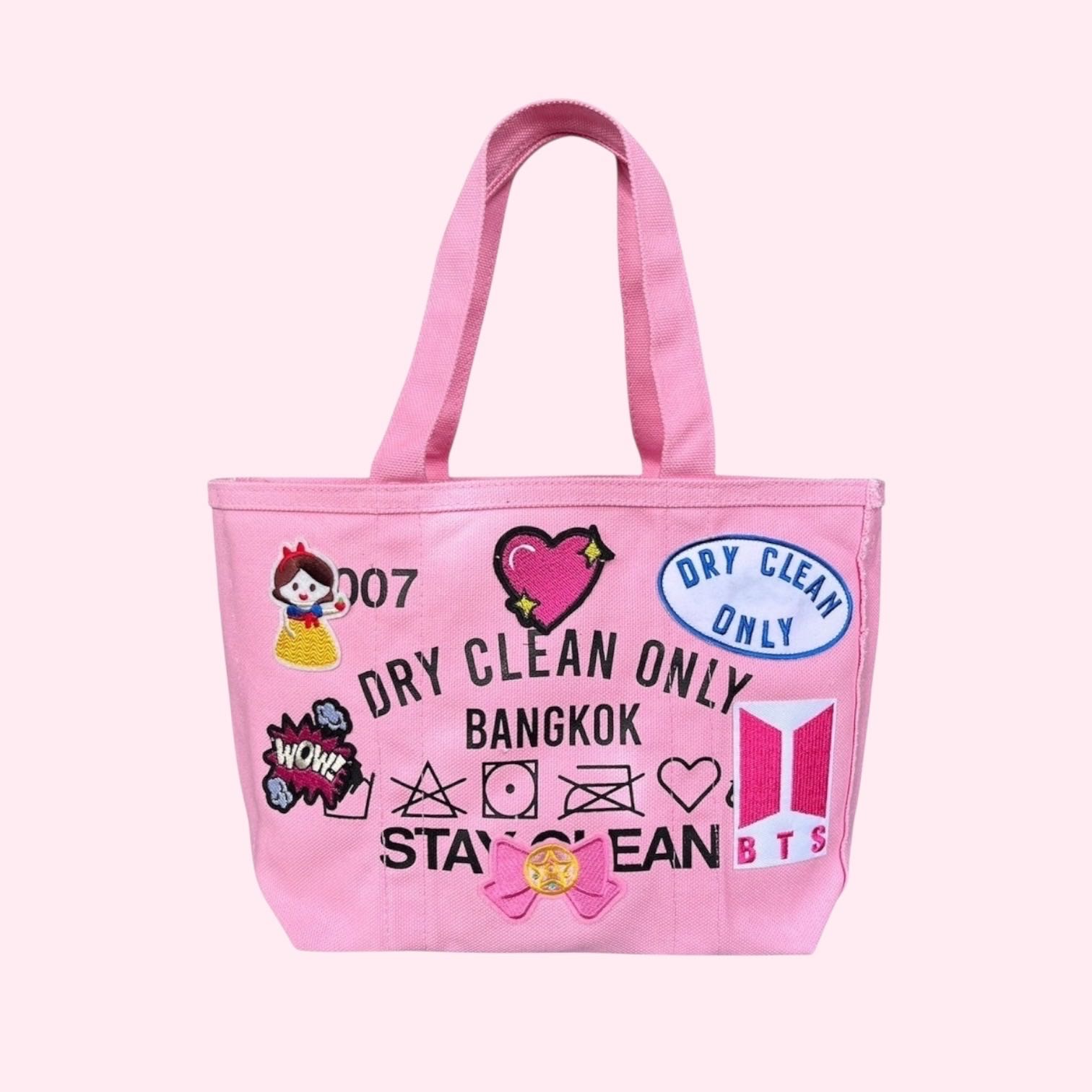 MINI TOTE PATCH ( PINK )