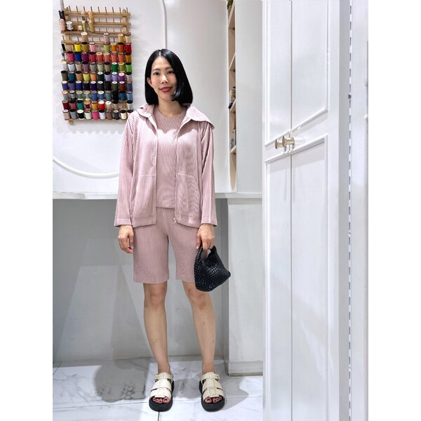 SET 3 ชิ้น 2MUAY รุ่น GA67810 CASUAL THICK HOODED PLEATED SET 6 สี FREE SIZE