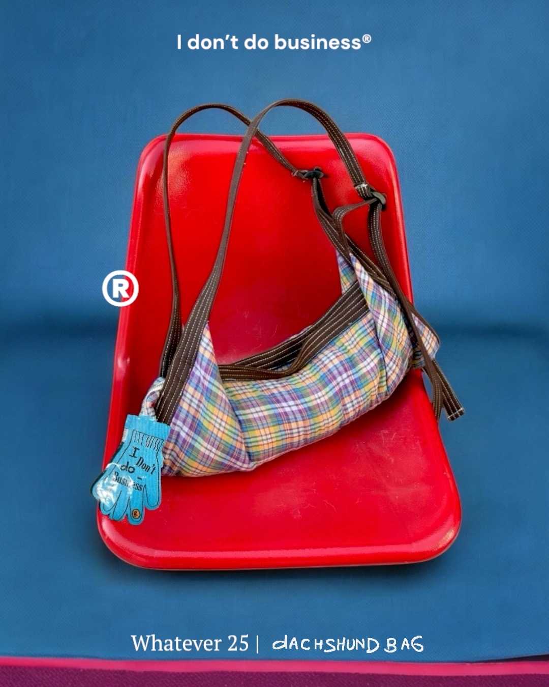 [Sold out + No restock👋🏻] Dachshund bag - Purple Plaid 🫧𖣯 - งาน Handmade รบกวนอ่าน Description