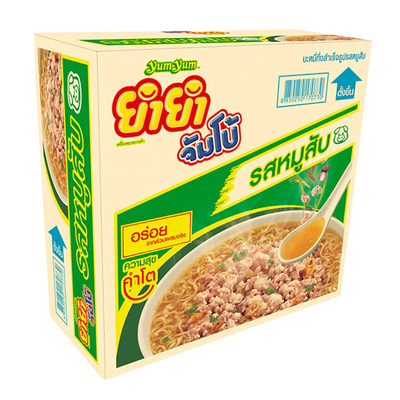 ยำยำ จัมโบ้ รสหมูสับ ยกลัง 30ซอง