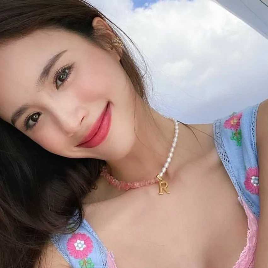 ce05 สร้อยมุก biwa celebrity style