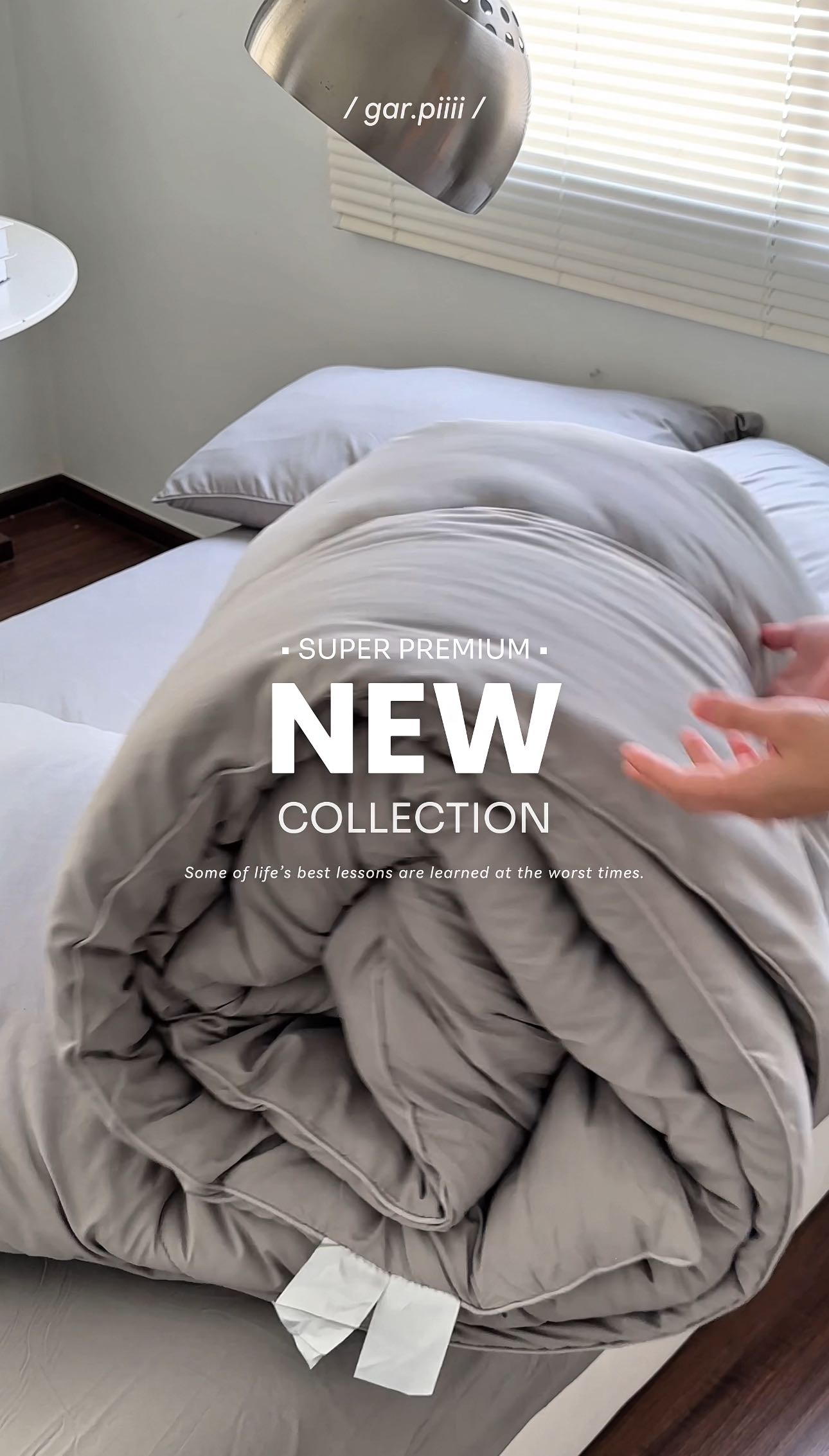 Super Premium Set : สีพื้นล้วนเทาอ่อน
