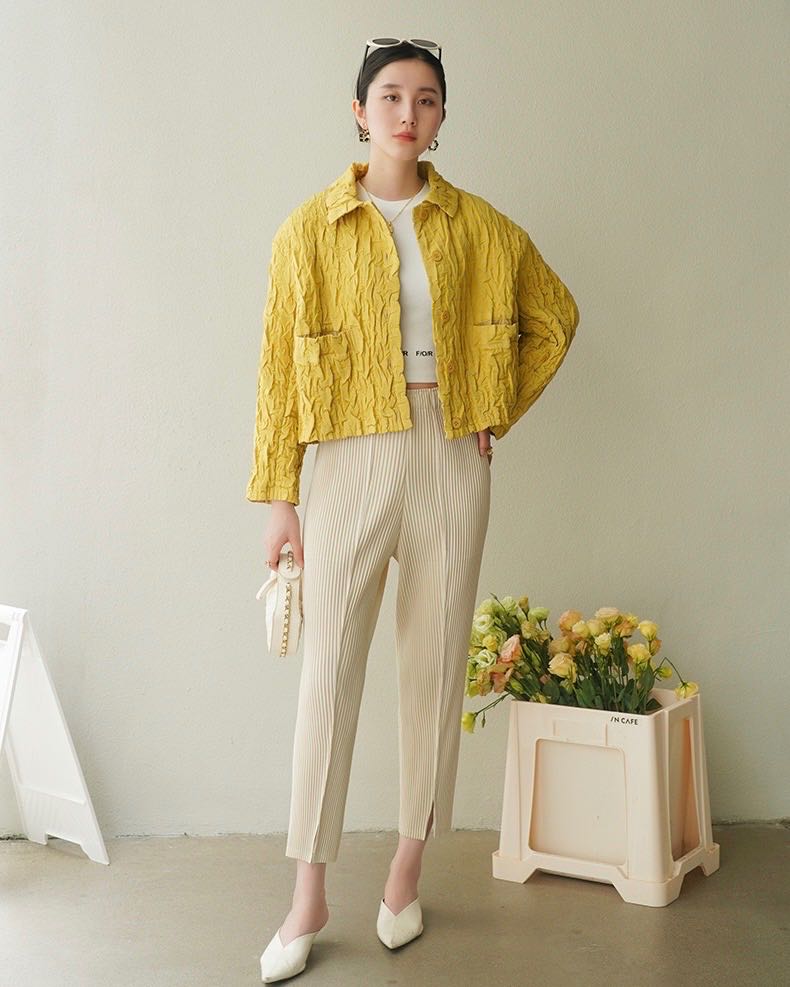 WPB05153-Nadia pleated jacket