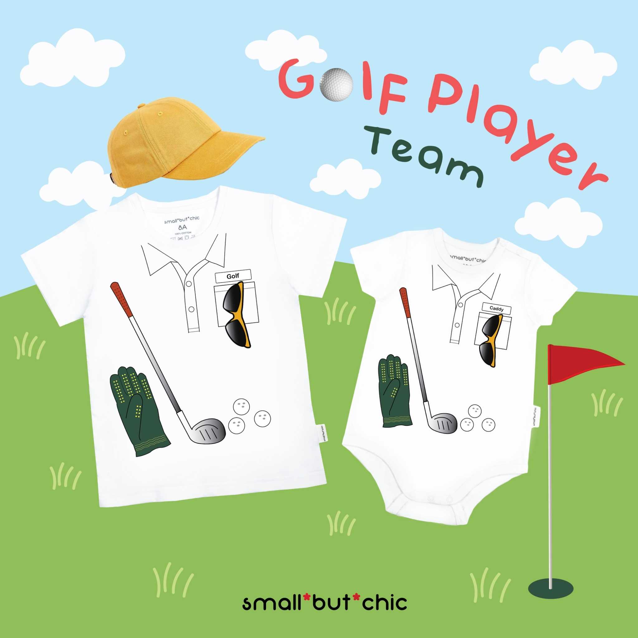 เสื้อนักกอล์ฟ [ใส่ชื่อได้] Small Golf Player