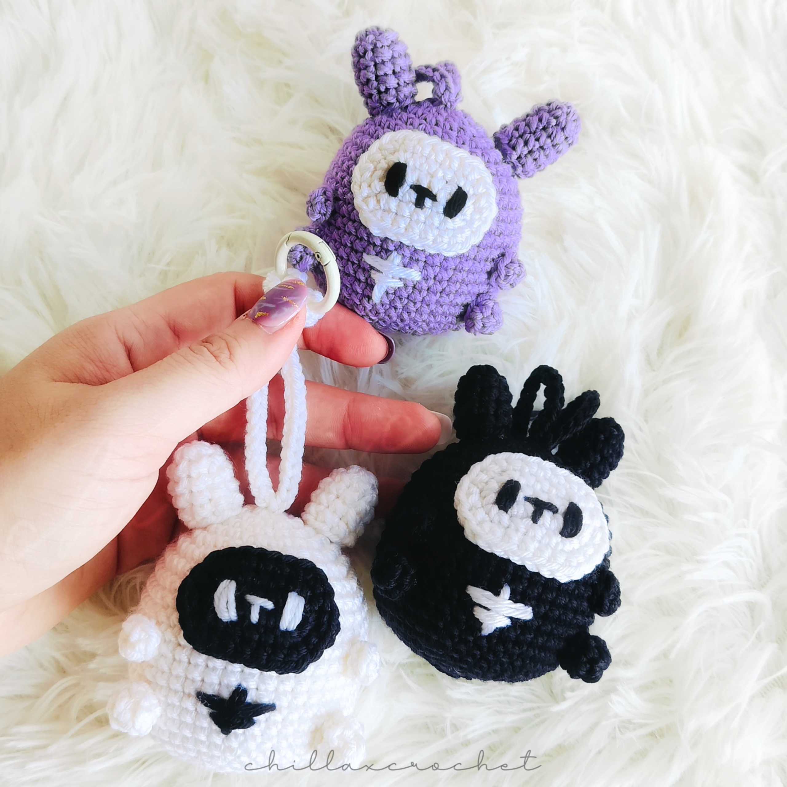 [Handmade] พวงกุญแจ ที่ห้อยกระเป๋า Skeleton Bunny Keychain&Bag charm