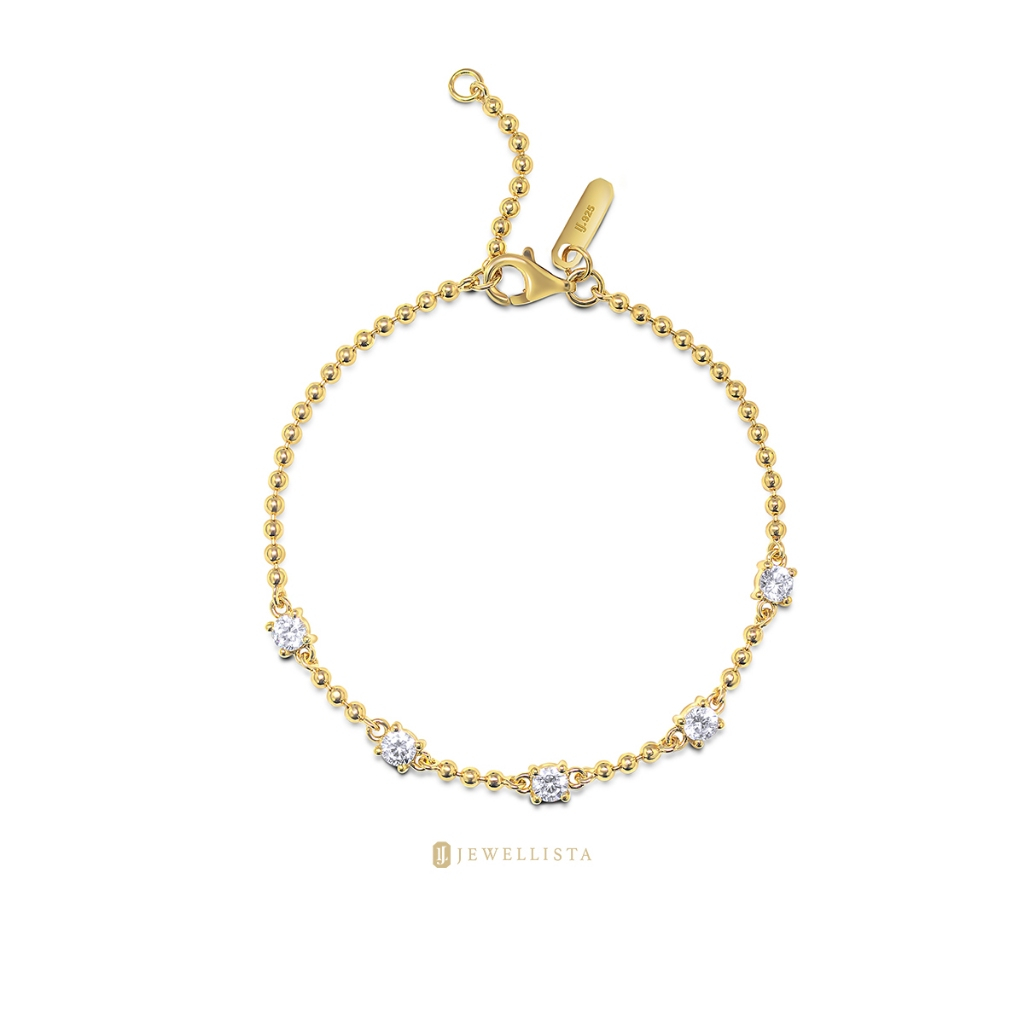 Jewellista สร้อยข้อมือ เงินแท้ 925 ประดับพลอย CZ รุ่น Thalisa