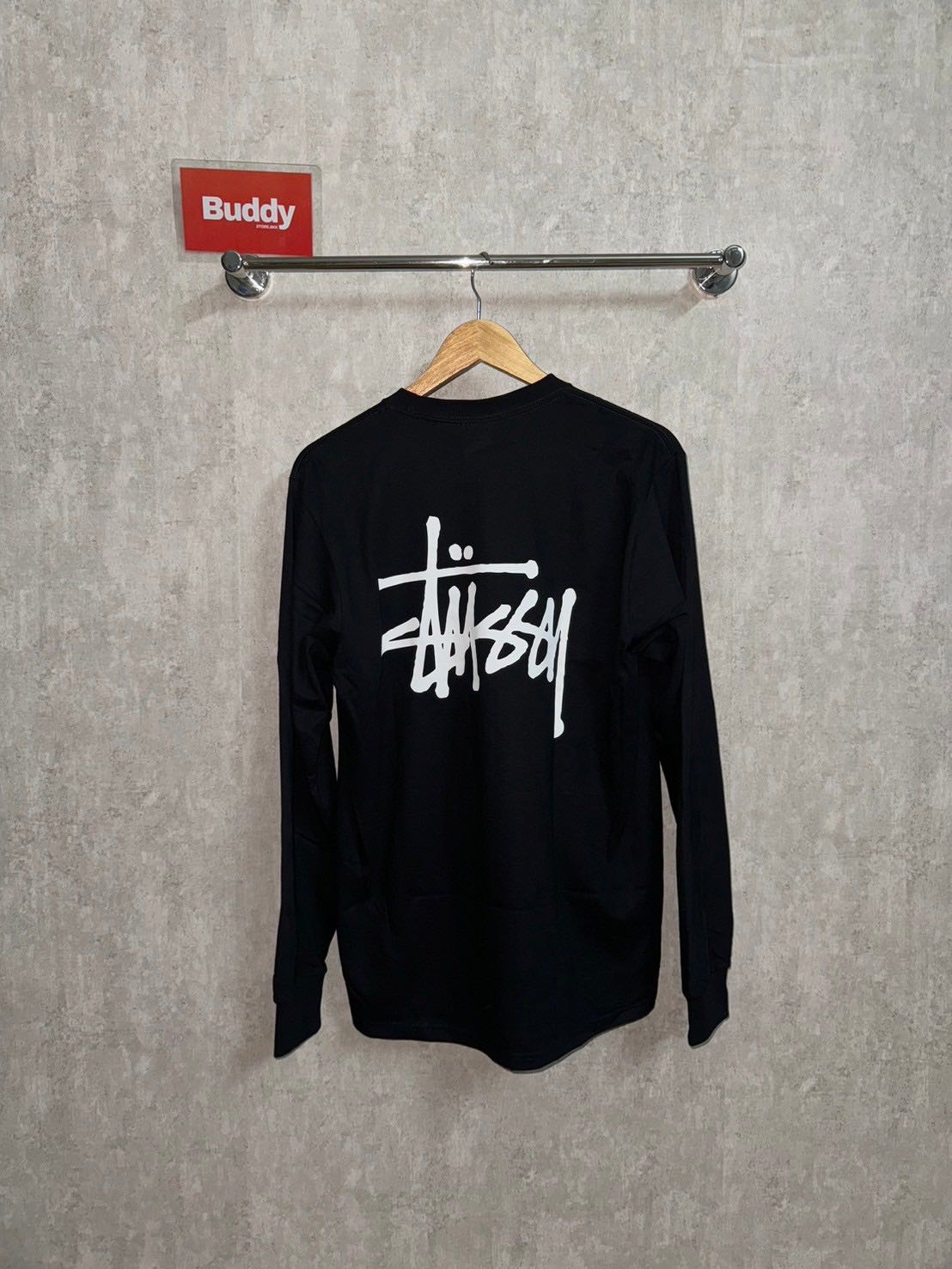 BASIC STÜSSY LS TEE Black