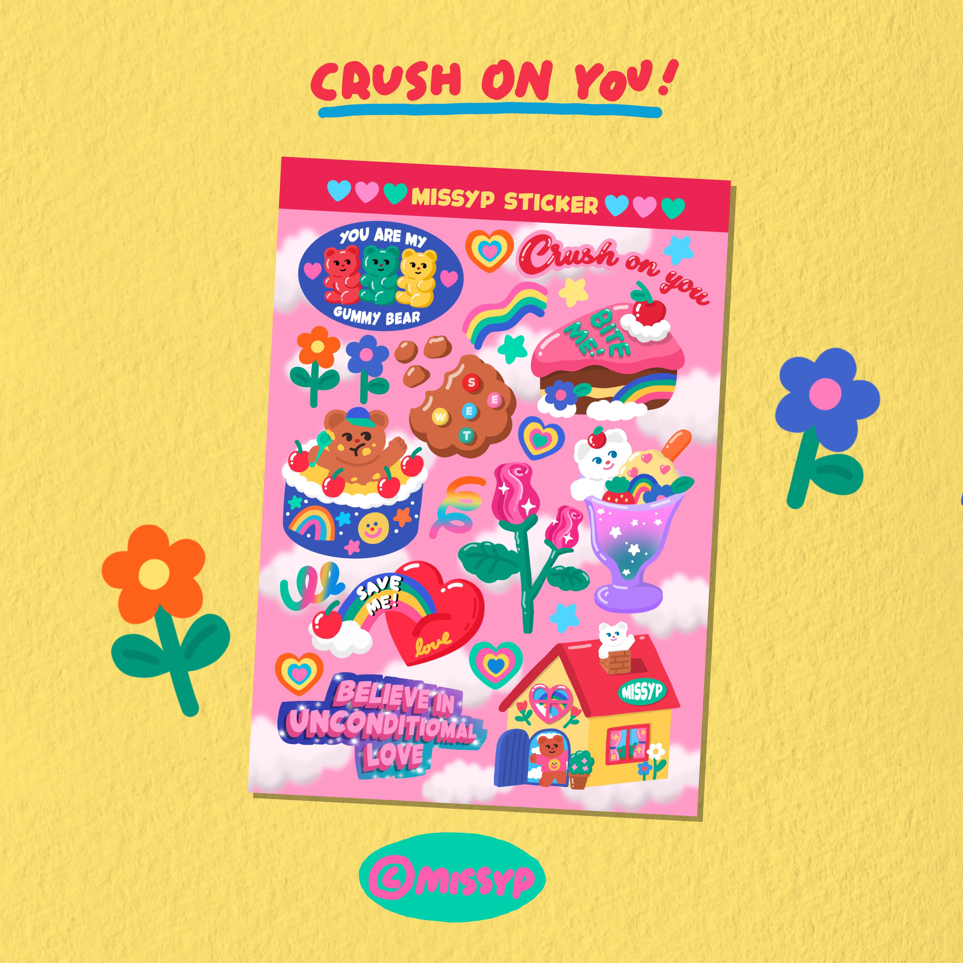 STICKER CRUSH ON YOU