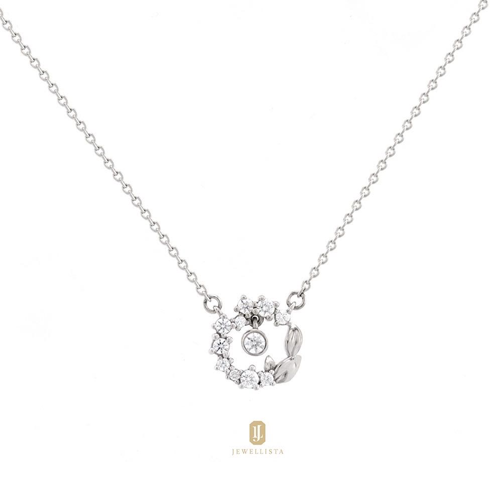 Jewellista จี้พร้อมสร้อย Karlie ประดับพลอย Swarovski