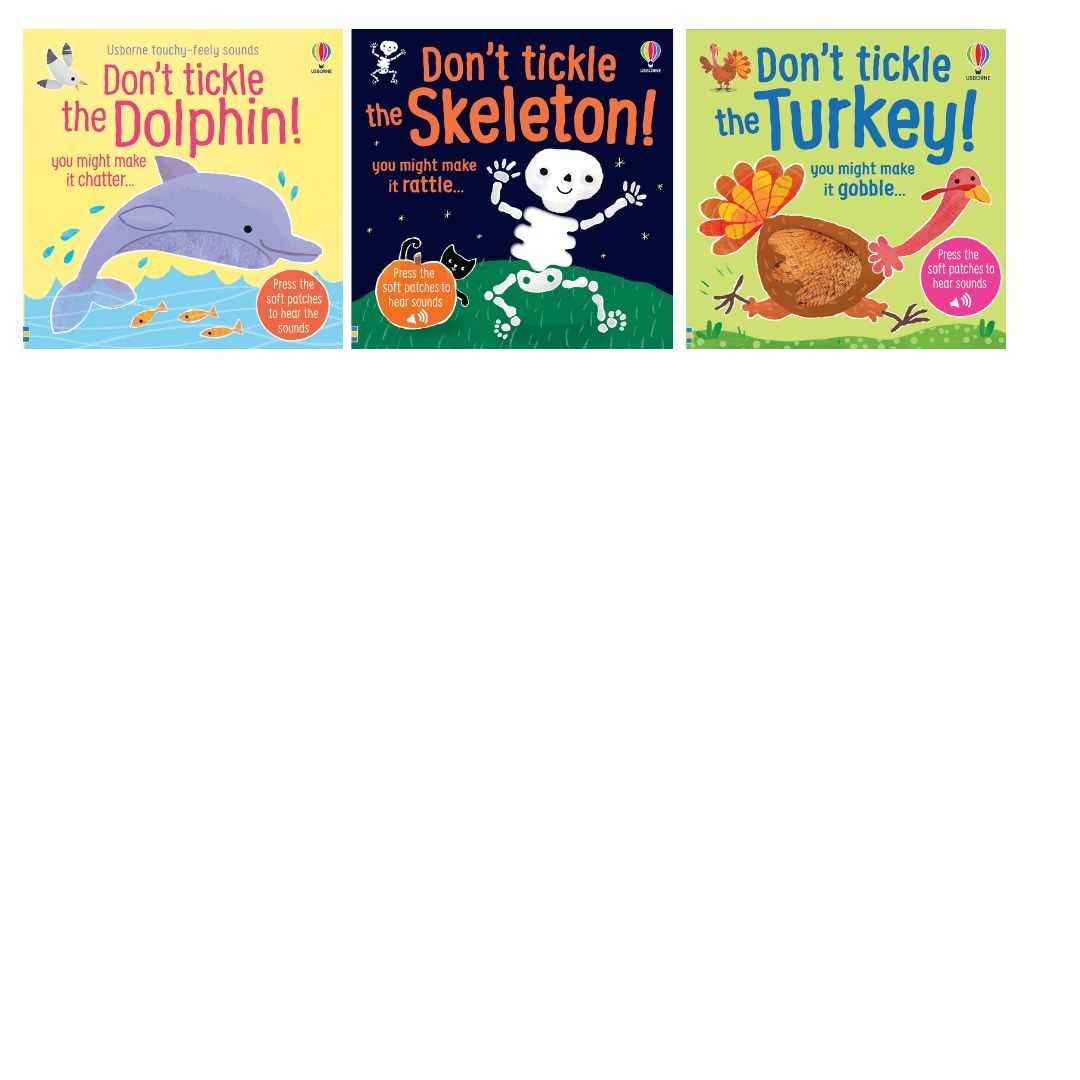 หนังสือมีเสียง+ ผิวสัมผัส USBORNE: DON'T TICKLE SERIES (Part 2)