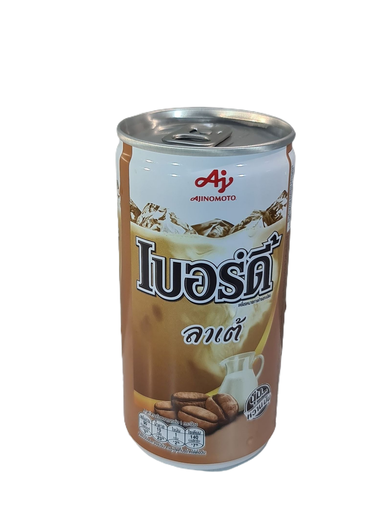 กาแฟ กาแฟเบอร์ดี้ ลาเต้ 180มล