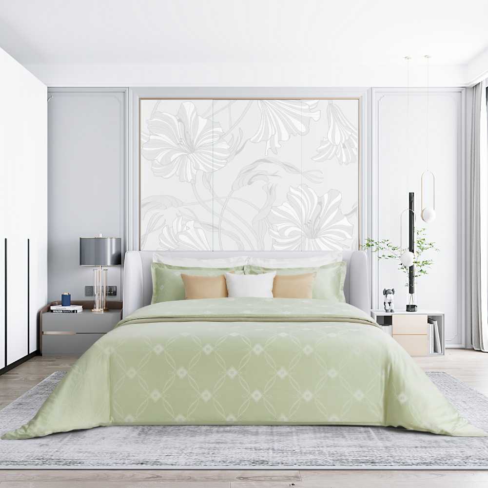 ชุดผ้าปูที่นอนรัดมุม ขนาด 5 ฟุต  IRIS Collection 650 Series