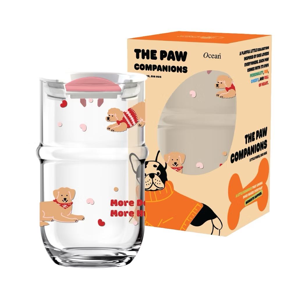 เซตแก้วน้ำ More Dogs More Hugs Personal glass 650 ml