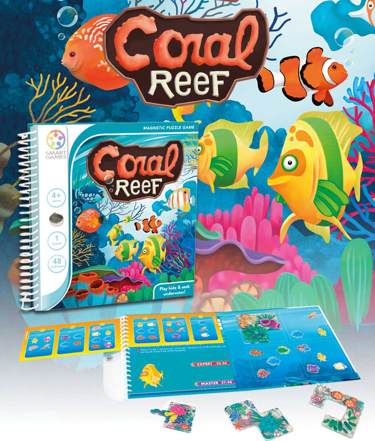 SMART GAMES, Coral Reef ของเล่นฝึกสมอง สำหรับ 4 ปี+ ลิขสิทธิ์แท้เบลเยียม ร้านเป็นตัวแทนในไทย