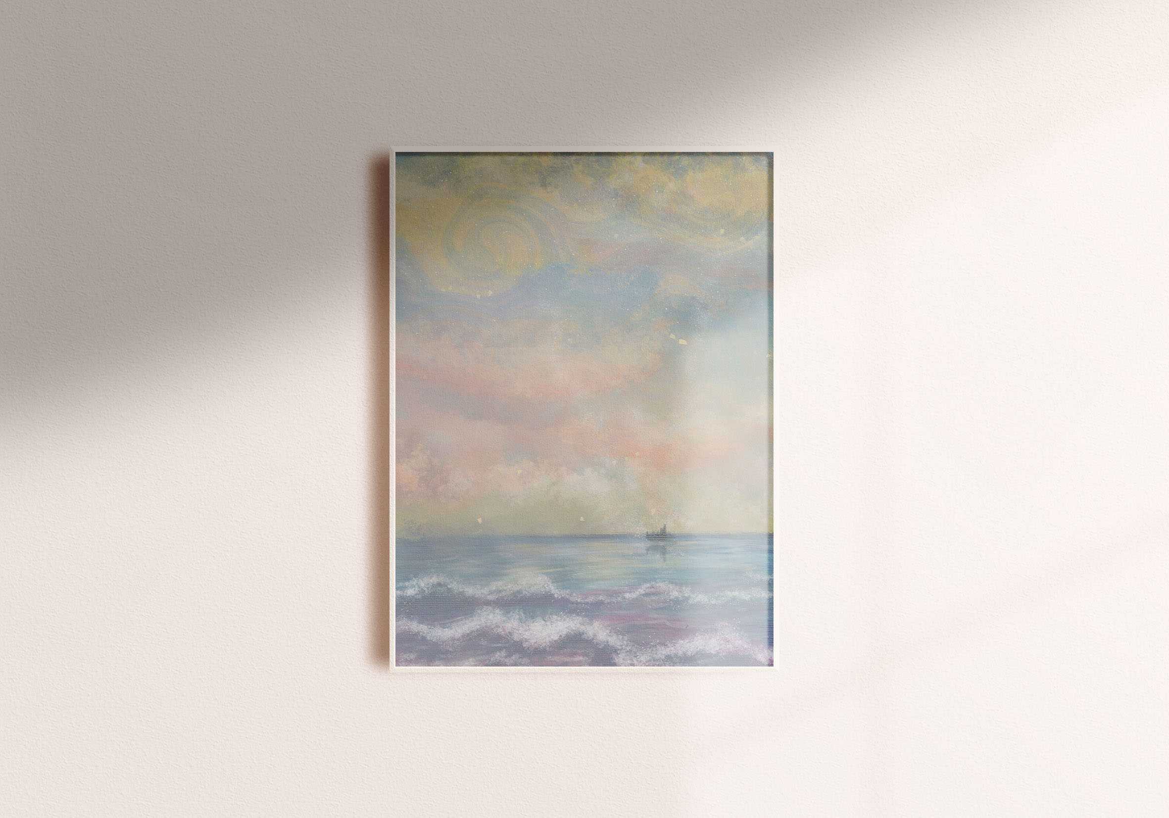 Art print Postcard [Monet Sea]