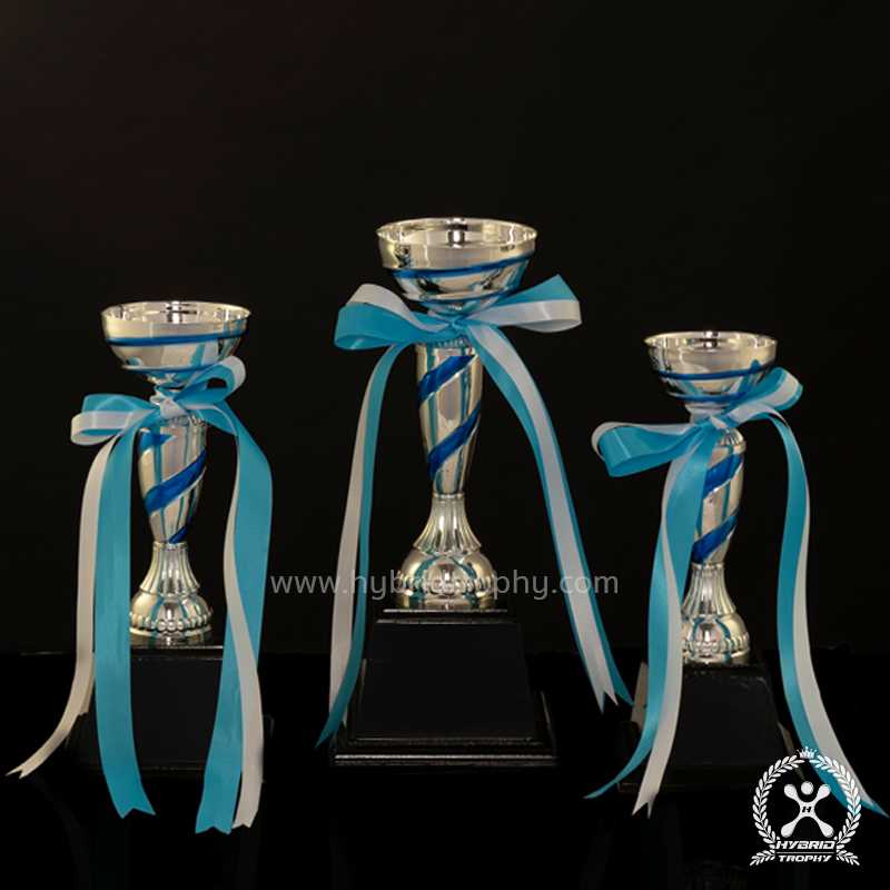 Hybrid Trophy ถ้วยรางวัลโลหะอิตาลี HYB-229 สี Blue