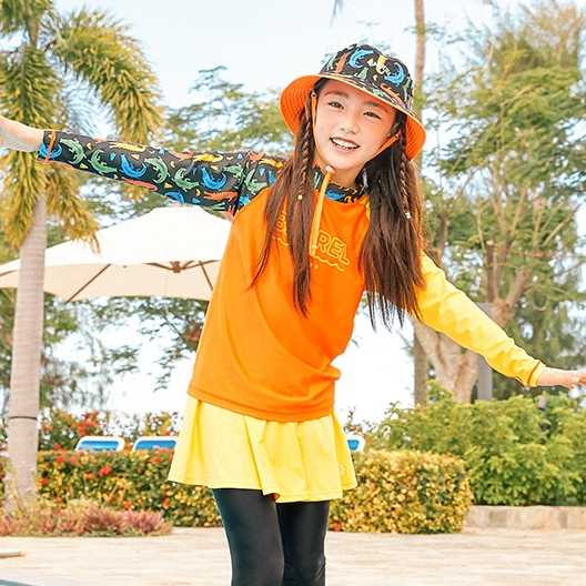 Kids Summer Rashguard ORANGE