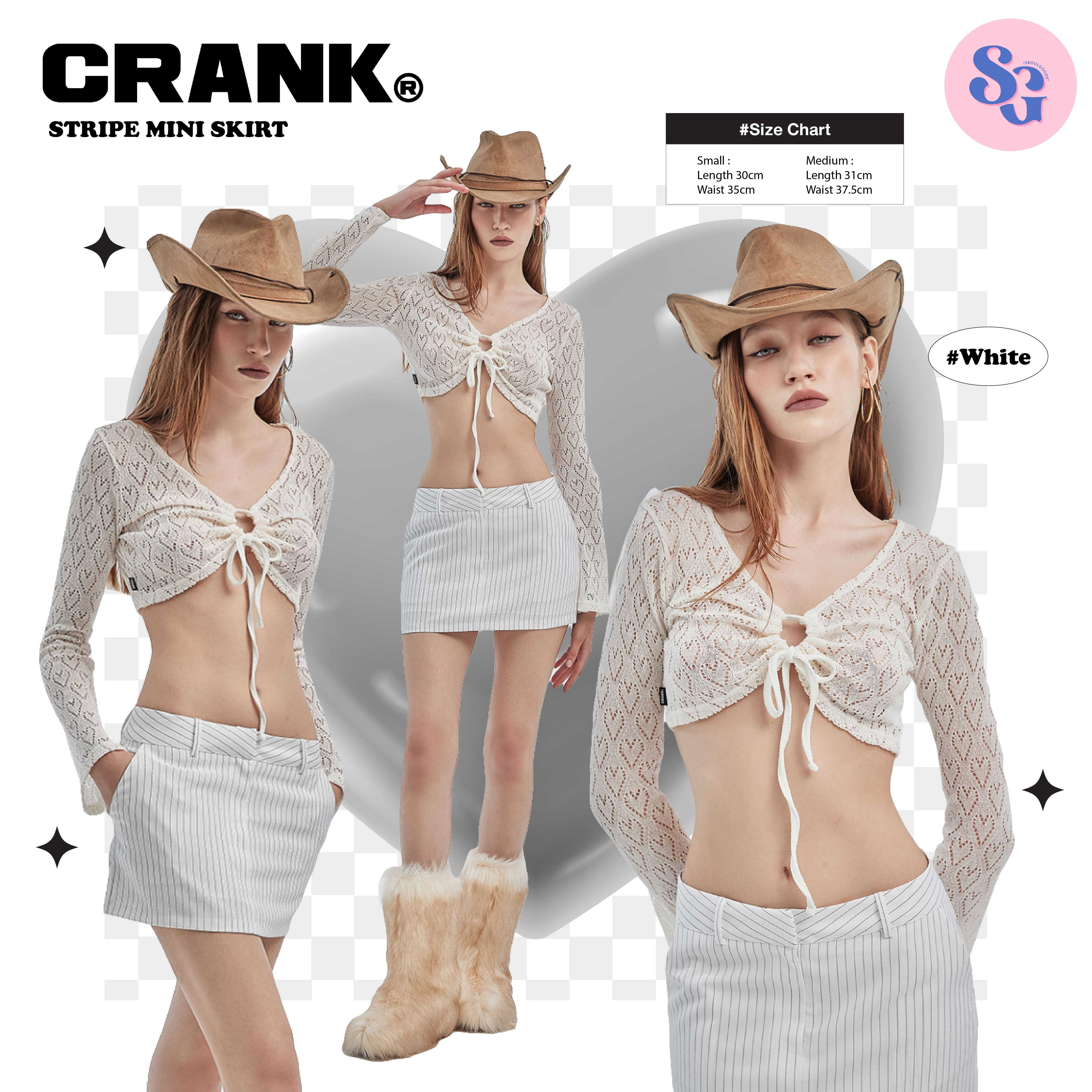 CRANK - STRIPE MINI SKIRT