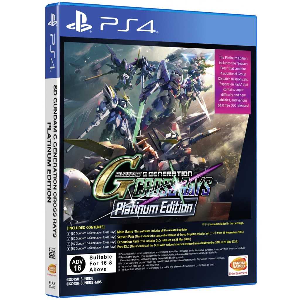 [+..••] PS4 SD GUNDAM G GENERATION CROSS RAYS [PLATINUM EDITION] (ENGLISH) (ASIA)[C8885011014947]