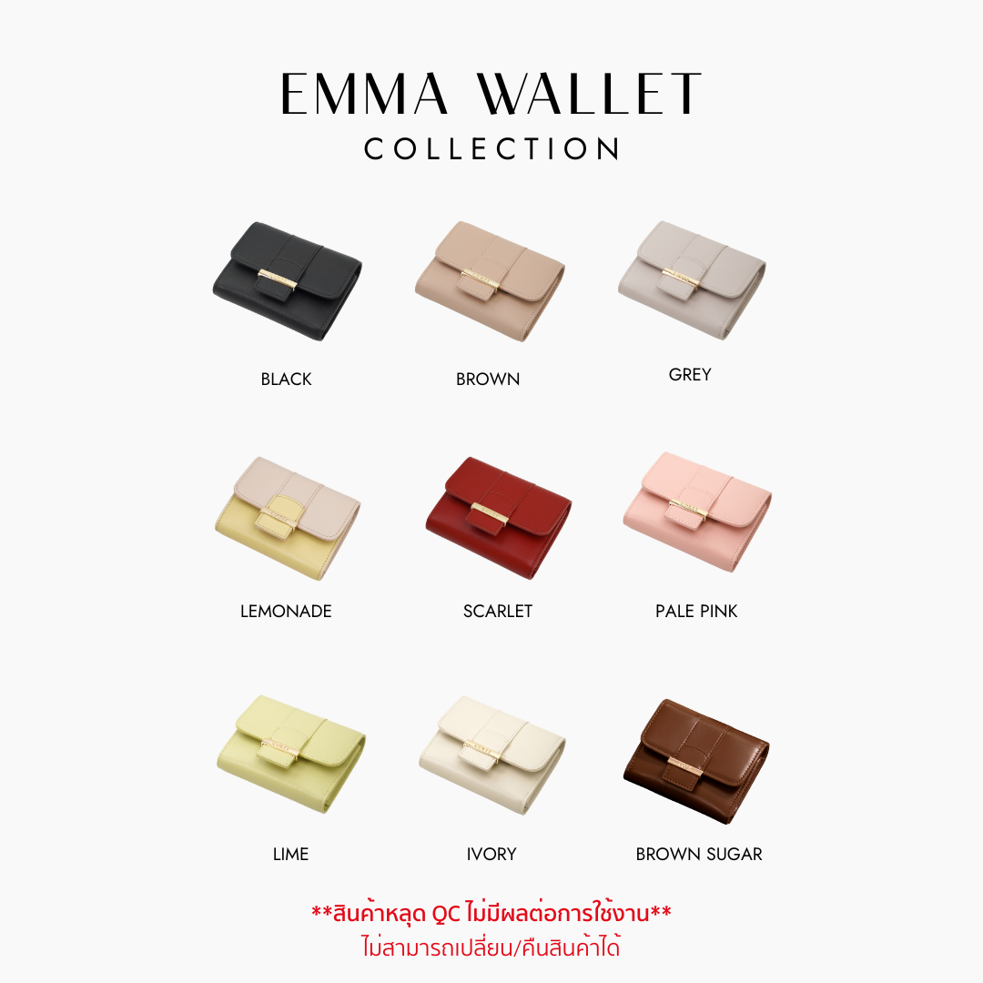 [สินค้าหลุดQC] Emma Wallet (9 สี)