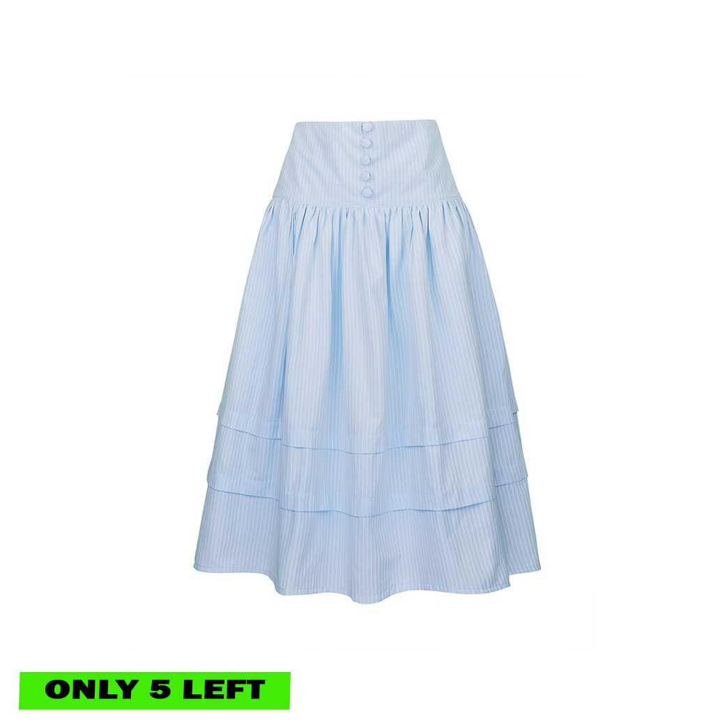 ELLIE SKIRT – BLUE STRIPED