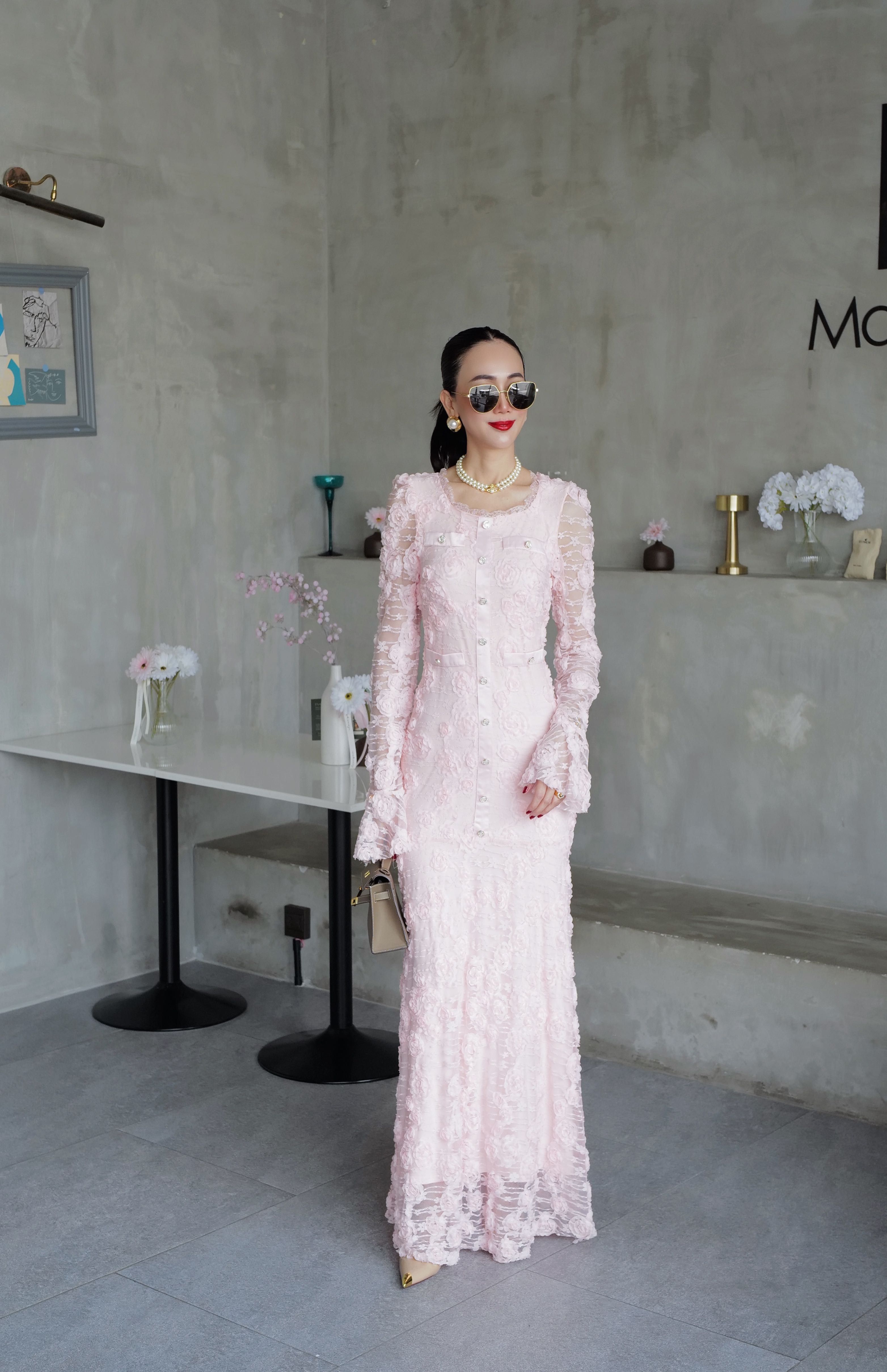 📌พร้อมส่ง…PINK SPANDEX DRESS