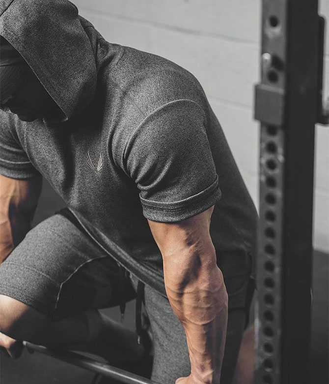 ฮู้ดแขนสั้น ASRV #1 / ผ้าคอตตอนผสมโพลีฯ ผ้านิ่มใส่สบาย ไม่อมเหงื่อ ระบายอากาศได้ดี