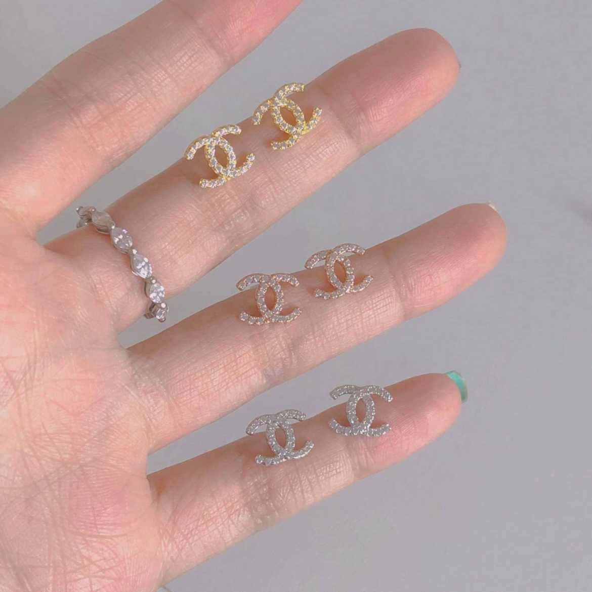 Winterwinter Jewelry Silver925 : ต่างหูเงินแท้ ต่างหูประดับเพชร cz ใส่ได้ทุกวัน