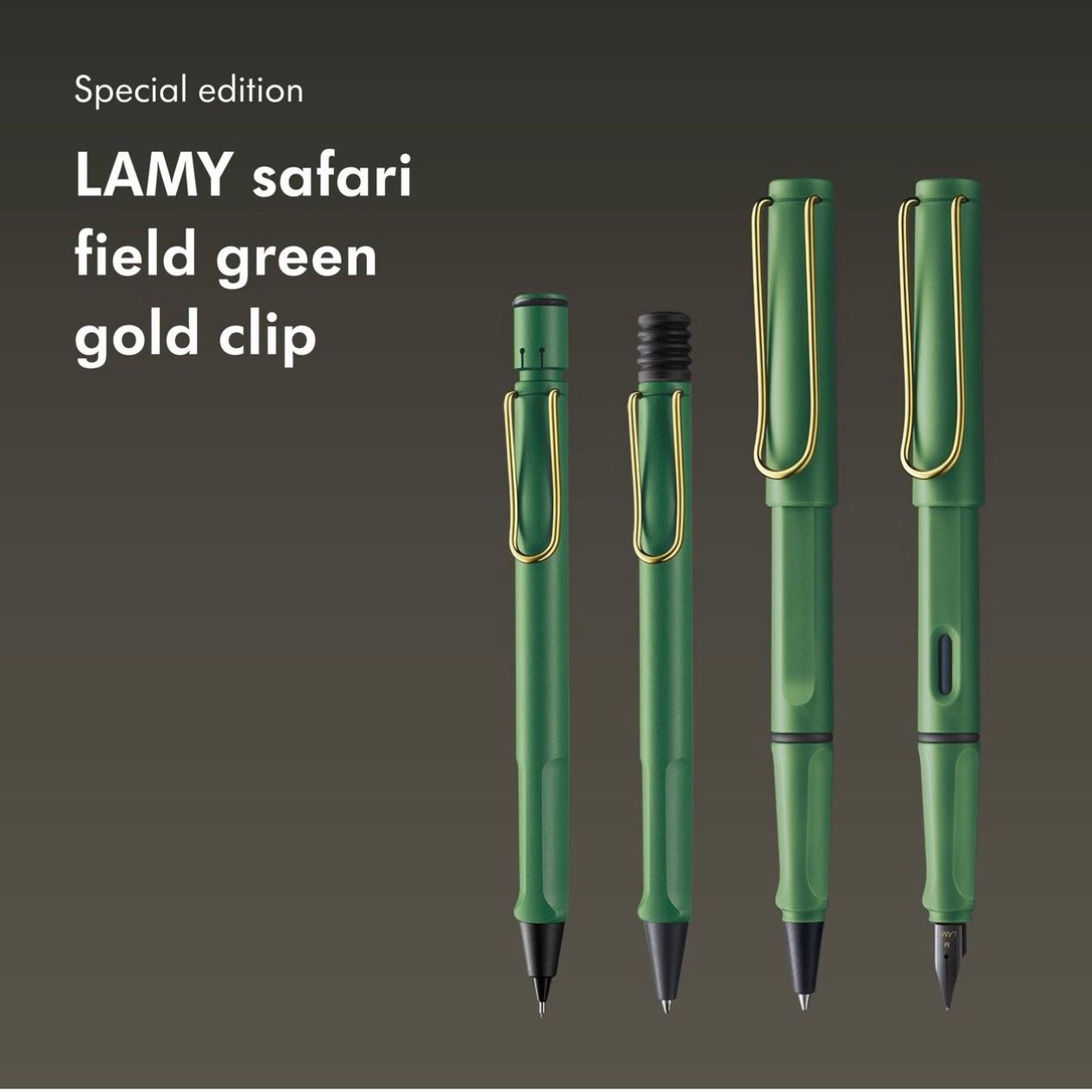 LAMY Safari Green Gold (Green Matte Gold Clip ) Limited 2024