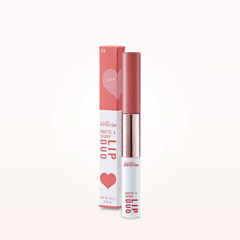 ลิปดูโอ กิฟฟารีน อินโนเวีย แมท แอนด์ ชายนี่ ลิป ดูโอ | Giffarine Innovia Matte and Shiny Lip Duo