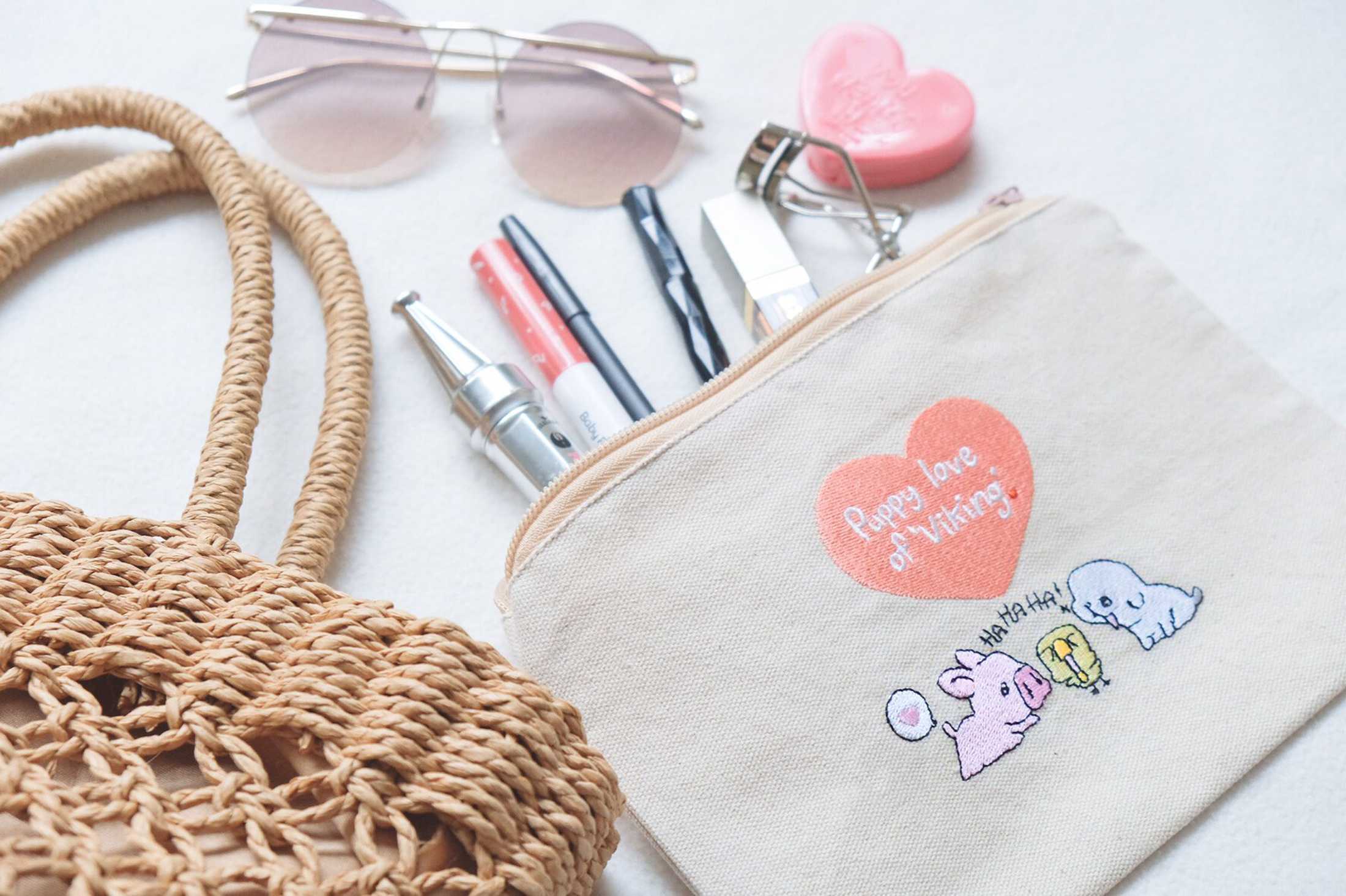 หมาจ๋า กระเป๋าผ้า ใส่ดินสอ ปักลาย ไวกิ้ง ขนาด 22.5 x 16 cm - Viking Pouch Bag