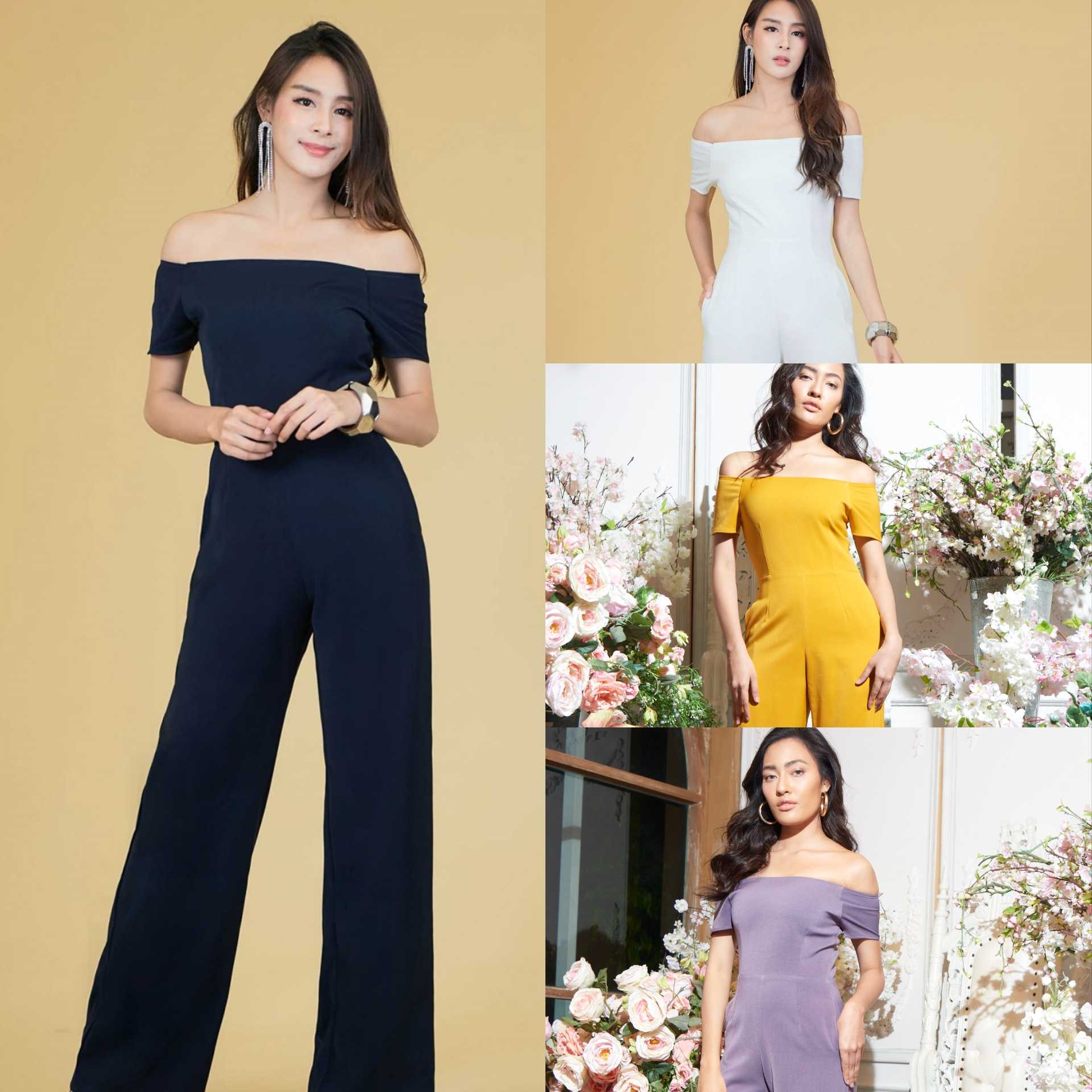 (Made to Order) Kura Jumpsuit (จัดส่งภายในประมาณ 10 ถึง 14 วัน)