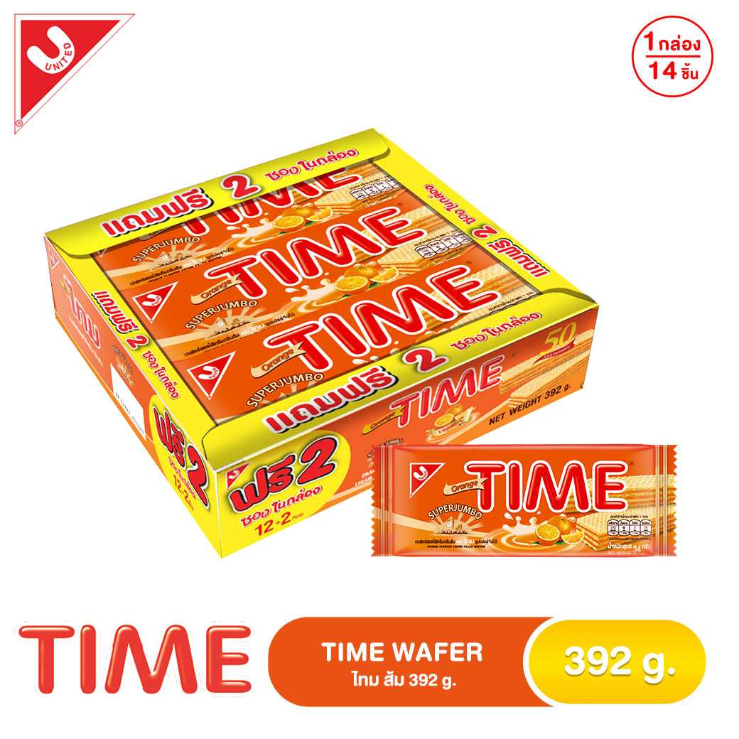 ไทม ส้ม 1x12x12 (แถม2) 392 g